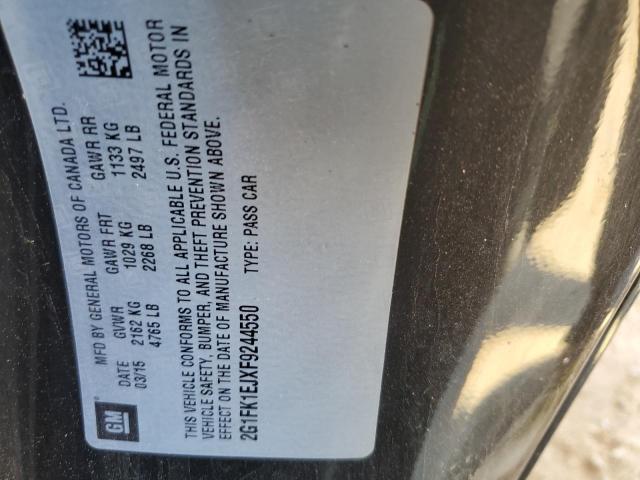 2G1FK1EJXF9244550 - 2015 CHEVROLET CAMARO ZL1 2SS BLACK photo 12