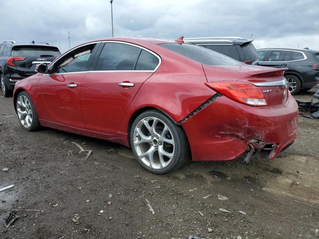2G4GV5GV6D9170787 - 2013 BUICK REGAL GS Қызыл фото 2