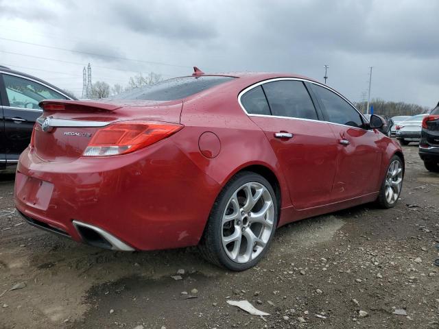 2G4GV5GV6D9170787 - 2013 BUICK REGAL GS Қызыл фото 3