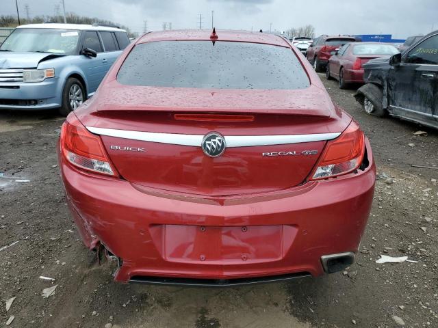 2G4GV5GV6D9170787 - 2013 BUICK REGAL GS RED photo 6