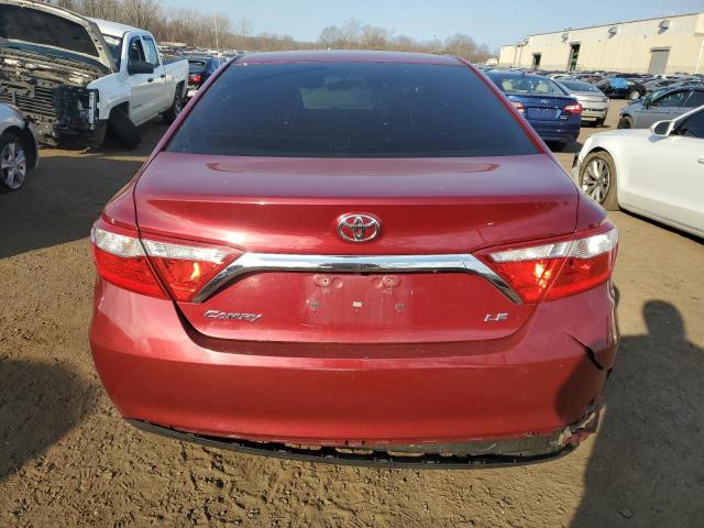 4T1BF1FK5GU607452 - 2016 TOYOTA CAMRY LE RED photo 6