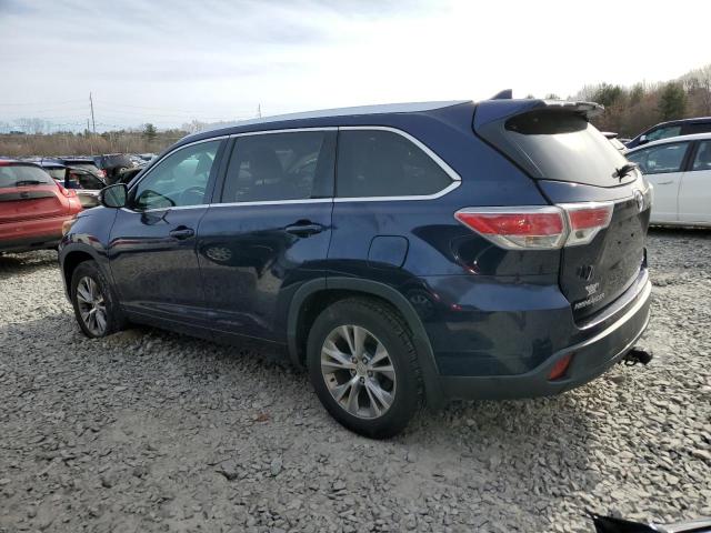 5TDJKRFH0FS180313 - 2015 TOYOTA HIGHLANDER XLE 蓝色 照片 2