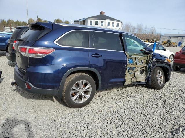 5TDJKRFH0FS180313 - 2015 TOYOTA HIGHLANDER XLE 蓝色 照片 3