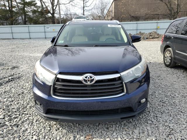 5TDJKRFH0FS180313 - 2015 TOYOTA HIGHLANDER XLE 蓝色 照片 5