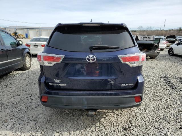 5TDJKRFH0FS180313 - 2015 TOYOTA HIGHLANDER XLE 蓝色 照片 6