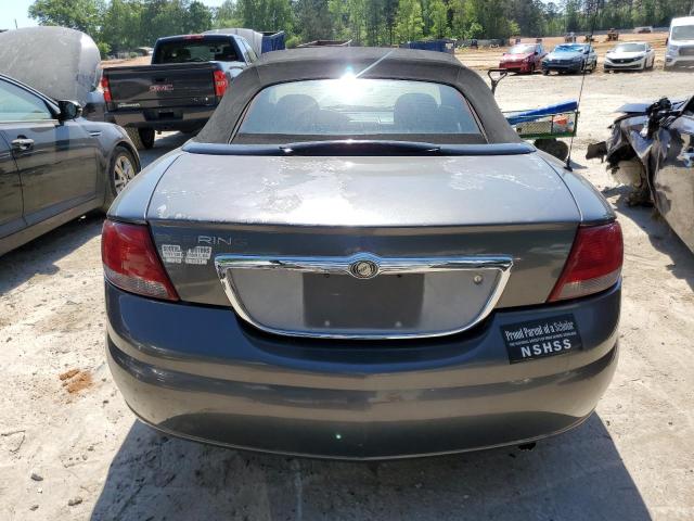 1C3EL55R64N291473 - 2004 CHRYSLER SEBRING LXI GRAY photo 6