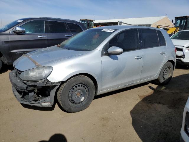 WVWDB7AJ1CW196852 - 2012 VOLKSWAGEN GOLF SILVER photo 1