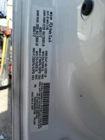 ZFBERFBBXH6D57861 - 2017 RAM PROMASTER SLT WHITE photo 13