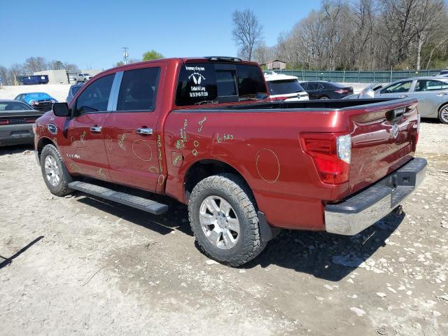 1N6AA1EJ2HN546769 - 2017 NISSAN TITAN S RED photo 2