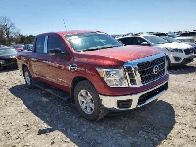 1N6AA1EJ2HN546769 - 2017 NISSAN TITAN S RED photo 4