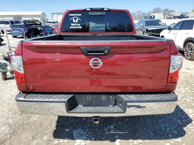 1N6AA1EJ2HN546769 - 2017 NISSAN TITAN S RED photo 6