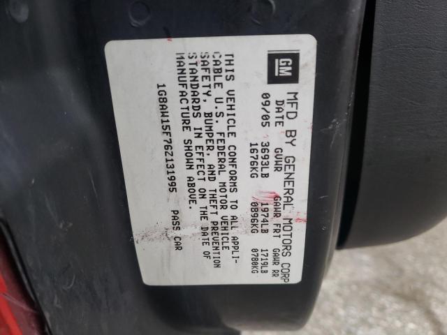 1G8AW15F76Z131995 - 2006 SATURN ION LEVEL 3 RED photo 13