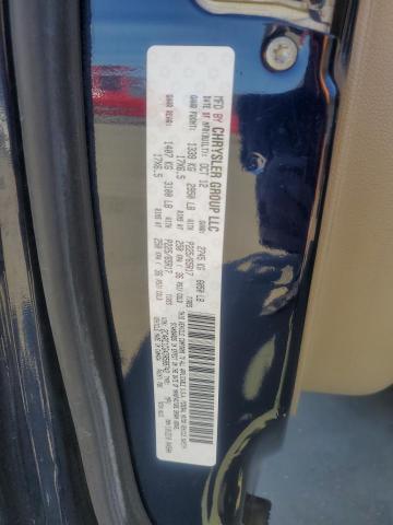 2C4RC1CG4DR589742 - 2013 CHRYSLER TOWN & COU TOURING L BLUE photo 13