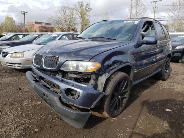 5UXFA13555LY07008 - 2005 BMW X5 3.0I BLUE photo 1