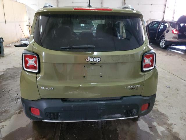 ZACCJBDT0FPC15603 - 2015 JEEP RENEGADE LIMITED GREEN photo 6