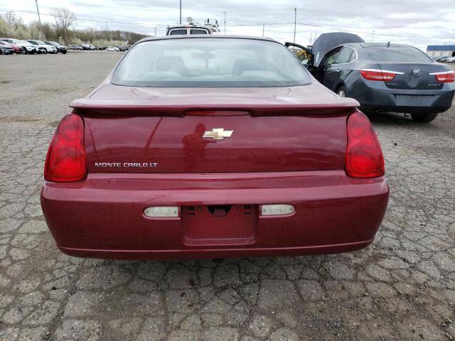 2G1WM15K669281064 - 2006 CHEVROLET MONTE CARL LT BURGUNDY photo 6