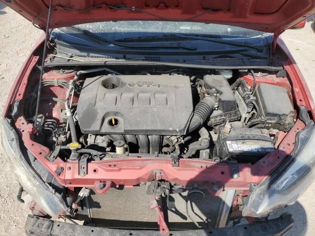 2T1BURHEXFC382456 - 2015 TOYOTA COROLLA L RED photo 11