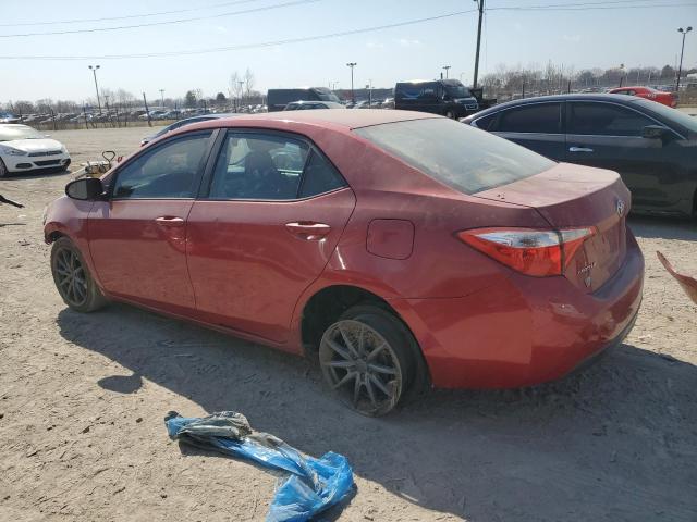 2T1BURHEXFC382456 - 2015 TOYOTA COROLLA L RED photo 2