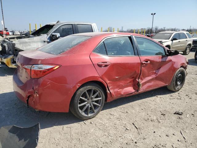 2T1BURHEXFC382456 - 2015 TOYOTA COROLLA L RED photo 3