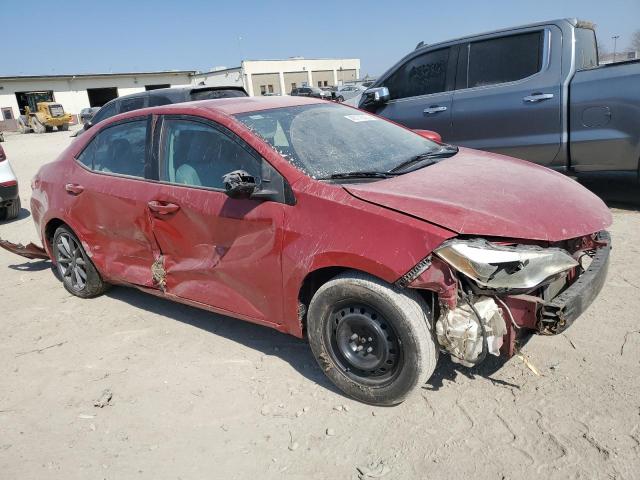 2T1BURHEXFC382456 - 2015 TOYOTA COROLLA L RED photo 4