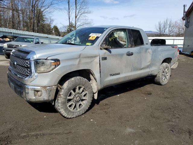 5TFUY5F14MX014651 - 2021 TOYOTA TUNDRA DOUBLE CAB SR/SR5 BLUE photo 1
