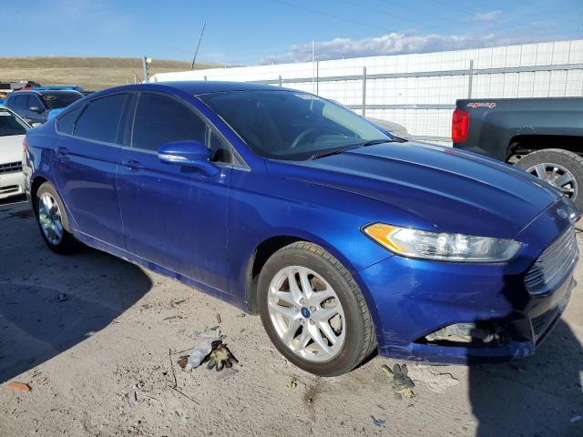 3FA6P0HR4DR291915 - 2013 FORD FUSION SE BLUE photo 4