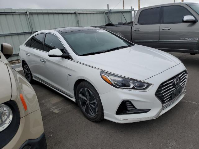 KMHE34L34KA084729 - 2019 HYUNDAI SONATA HYBRID WHITE photo 4