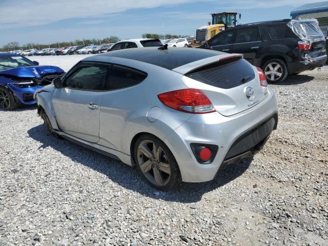 KMHTC6AE8FU230951 - 2015 HYUNDAI VELOSTER TURBO SILVER photo 2