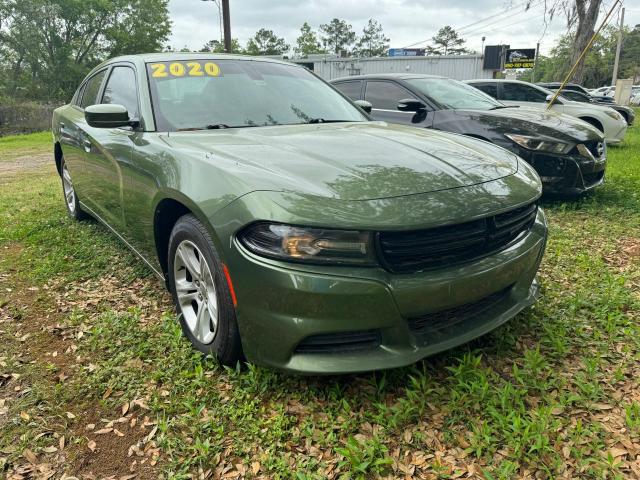 2C3CDXBG2LH100626 - 2020 DODGE CHARGER SXT GREEN photo 1