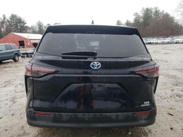 5TDYRKEC7PS160567 - 2023 TOYOTA SIENNA XLE BLACK photo 6