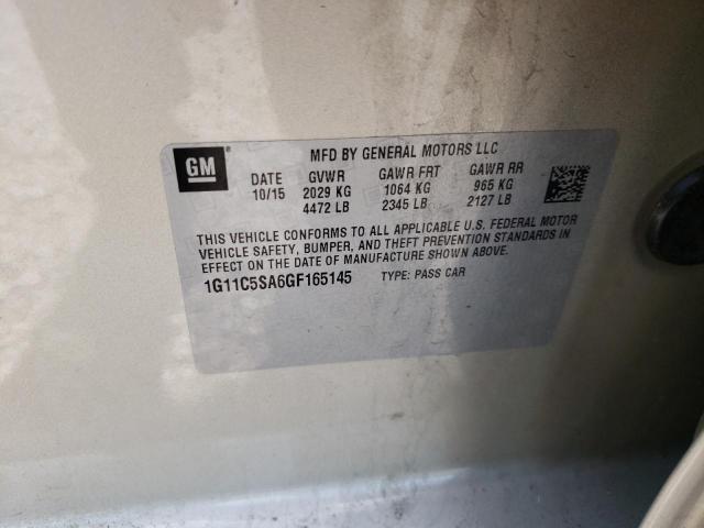 1G11C5SA6GF165145 - 2016 CHEVROLET MALIBU LIM LT Қоңыр фото 12