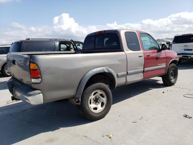 5TBRT34112S299638 - 2002 TOYOTA TUNDRA ACCESS CAB BURGUNDY photo 3