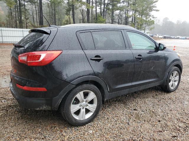 KNDPBCA29C7294150 - 2012 KIA SPORTAGE LX BLACK photo 3