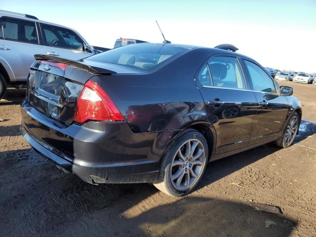 3FAHP0HA9BR254164 - 2011 FORD FUSION SE BLACK photo 3