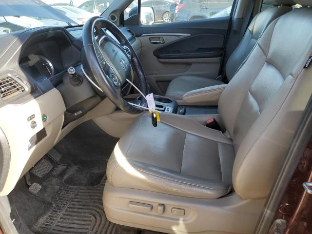5FNYF6H55HB007706 - 2017 HONDA PILOT EXL 勃艮第红 照片 7