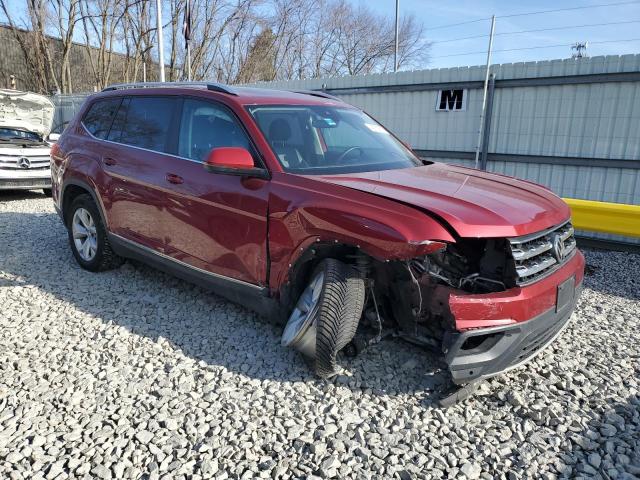 1V2MR2CA6JC533119 - 2018 VOLKSWAGEN ATLAS SEL RED photo 4