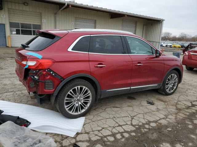 2LMTJ8LR9GBL29260 - 2016 LINCOLN MKX RESERVE წითელი ფოტო 3