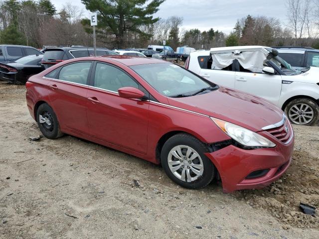 5NPEB4AC8BH287481 - 2011 HYUNDAI SONATA GLS RED photo 4