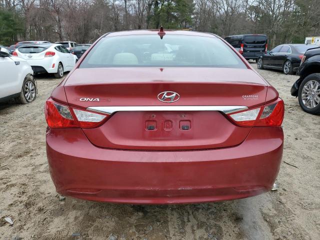 5NPEB4AC8BH287481 - 2011 HYUNDAI SONATA GLS RED photo 6