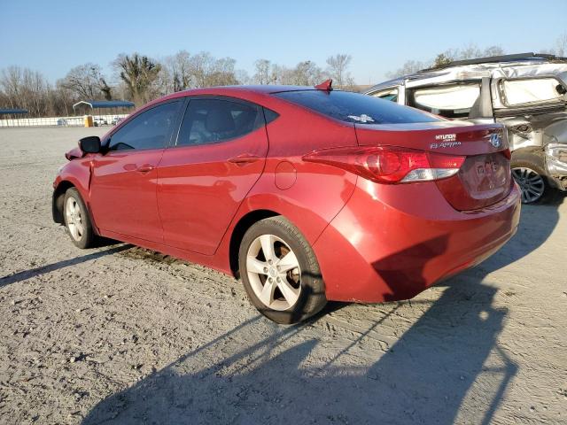 KMHDH4AEXDU762418 - 2013 HYUNDAI ELANTRA GLS RED photo 2