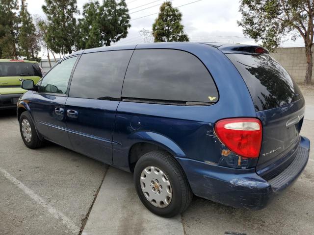 2C4GP44322R652844 - 2002 CHRYSLER TOWN & COU LX BLUE photo 2