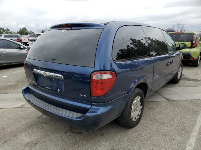 2C4GP44322R652844 - 2002 CHRYSLER TOWN & COU LX BLUE photo 3