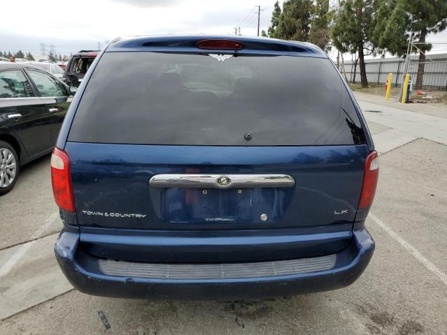 2C4GP44322R652844 - 2002 CHRYSLER TOWN & COU LX BLUE photo 6