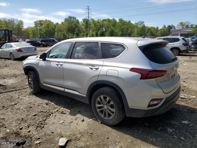 5NMS2CAD1KH114775 - 2019 HYUNDAI SANTA FE SE SILVER photo 2