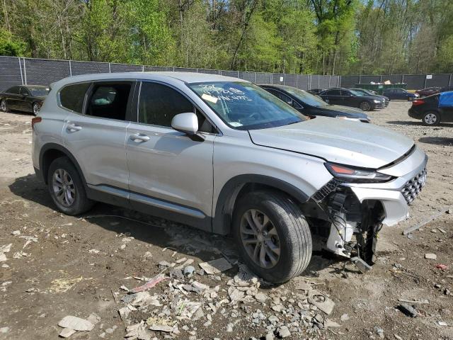 5NMS2CAD1KH114775 - 2019 HYUNDAI SANTA FE SE SILVER photo 4