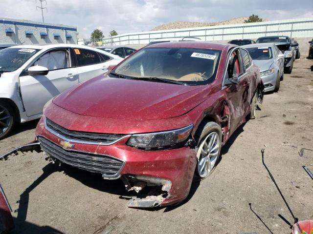 1G1ZD5ST6JF234201 - 2018 CHEVROLET MALIBU LT RED photo 2