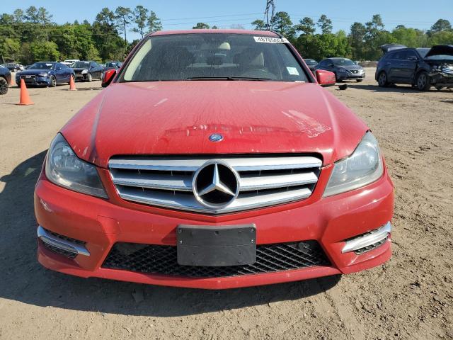 WDDGF4HB1DA747395 - 2013 MERCEDES-BENZ C 250 RED photo 5