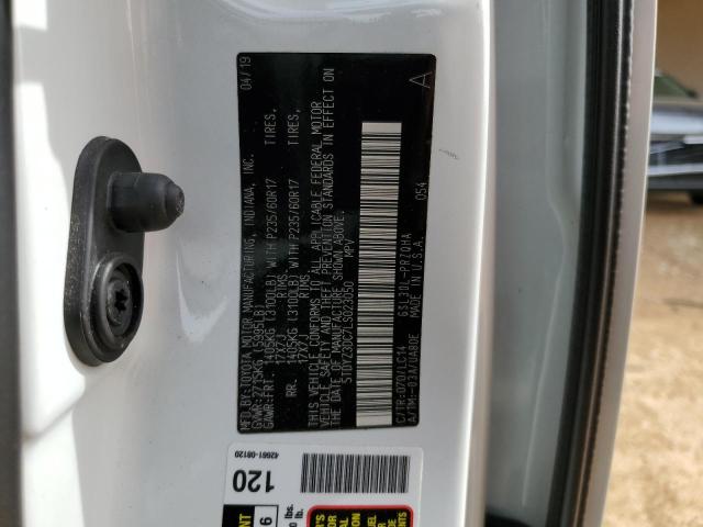 5TDYZ3DC7LS023050 - 2020 TOYOTA SIENNA XLE WHITE photo 14