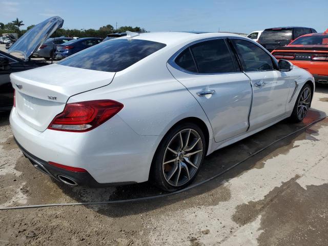 KMTG74LE7KU013950 - 2019 GENESIS G70 ELITE WHITE photo 3