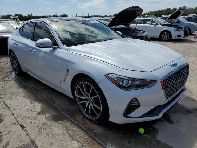 KMTG74LE7KU013950 - 2019 GENESIS G70 ELITE WHITE photo 4